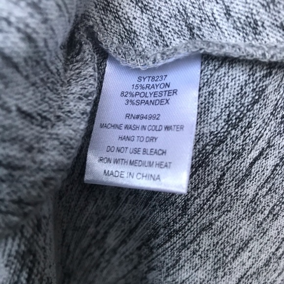 NWOT  P. Luca Milano Gray Split Front Tunic Sz SM - Picture 7 of 8